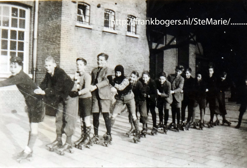 Rolschaatsen op het internaat
