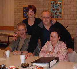 Piet, Meriam,Frank en Els