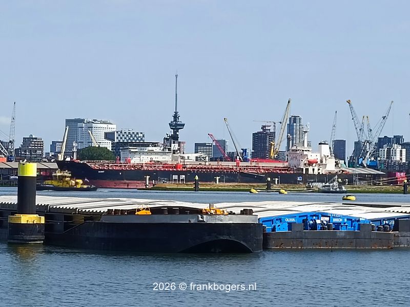 fietsenover de portlandsebrug  Rotterdam A15