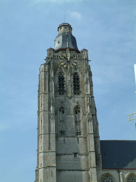 fietsen kerktoren oudenaarde schelde