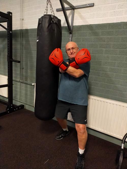 boxen op de sportschool senioren