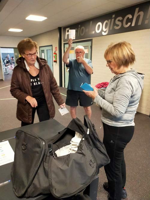 kleedkamer en sauna dicht