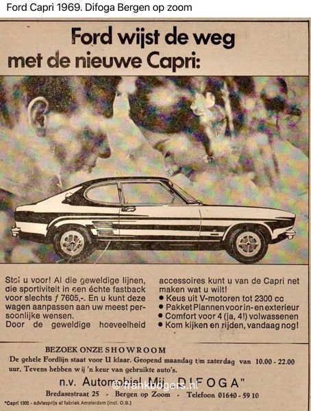 Ford Capri Automobiel Mij "DIFOGA"