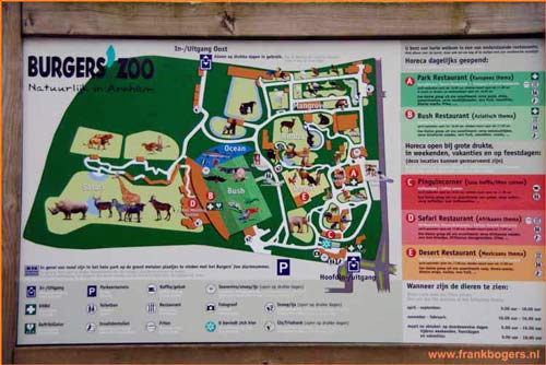 plattegrond dierentuin burgers zoo