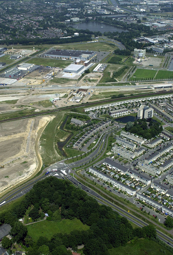 luchtfoto van de Westparklaan