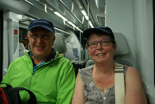 lekker met het openbaar vervoer de trein naar benalmadena