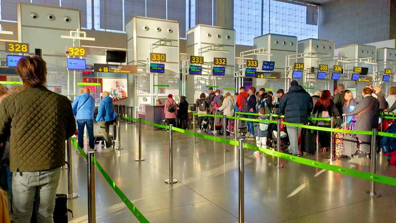 incheckbalie transavia malage vloegveld