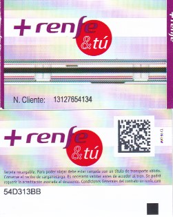 voorbeeld uitleg opladen hergebruikt treinkaartje spanje