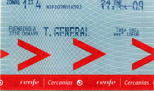 kaartje voor de trein fuengirole malaga
