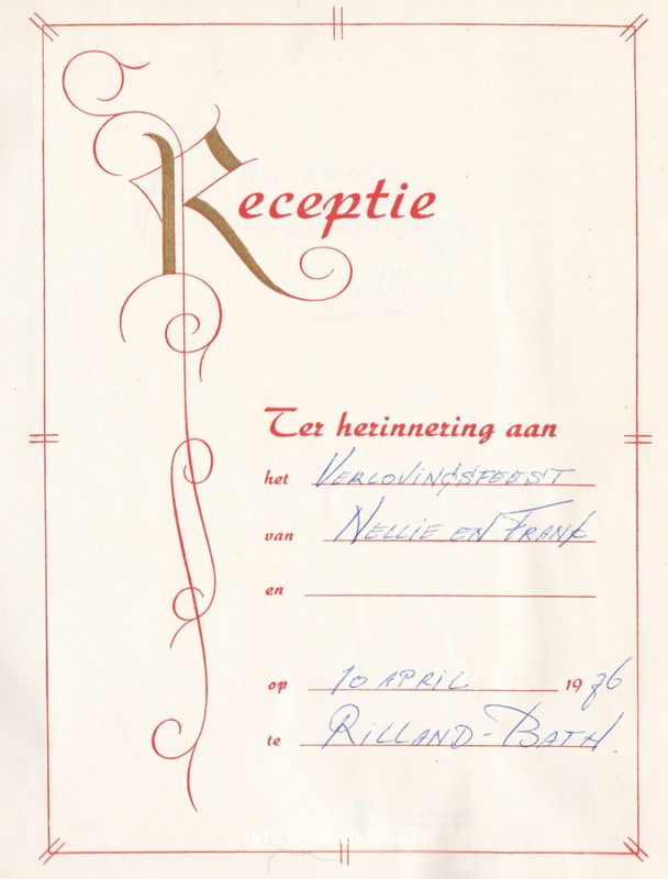 verlovingsfeest frank en nellie lepelstraat